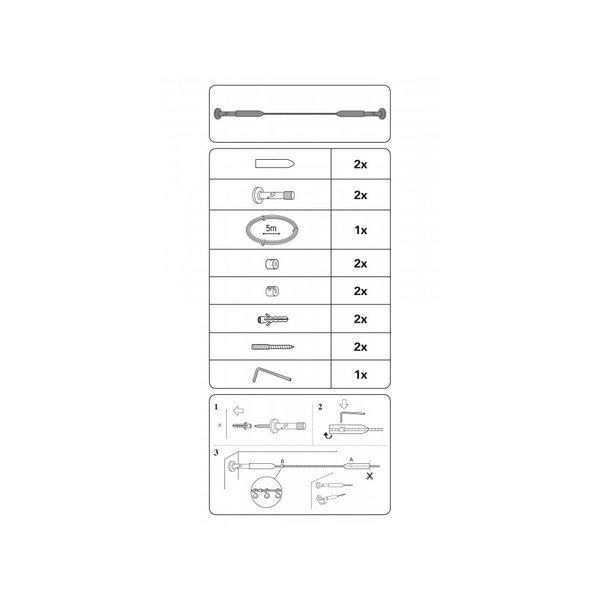 Asta estensibile in metallo per vetro colorato Race - Gardinia-image-2