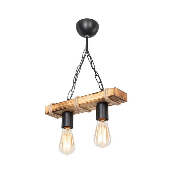 Lampadario nero/di colore naturale Lagun – Squid Lighting