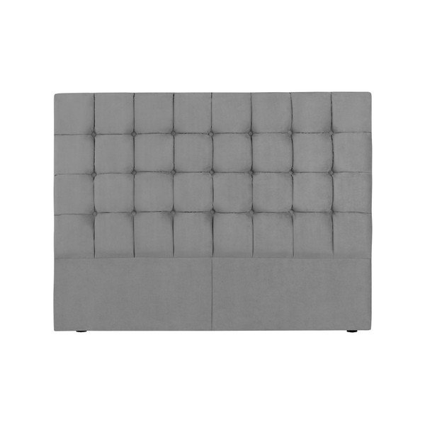 Šedé čelo postele Kooko Home Hasso, 120 x 160 cm