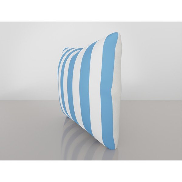 Federa blu e bianca con contenuto di cotone, 42 x 42 cm - Vitaus-image-2