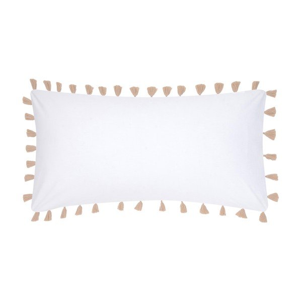 Federa decorativa bianca in percalle di cotone , 40 x 80 cm - Westwing Collection