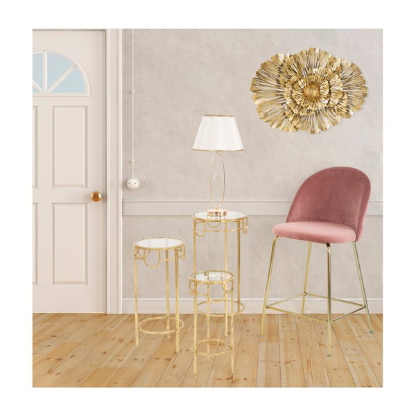 Lampada da tavolo bianca con design dorato Flush - Mauro Ferretti-image-1