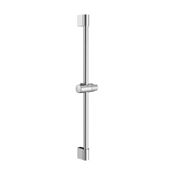 Asta per doccia in acciaio inox da parete in argento lucido con supporto scorrevole 71 cm – Sapho