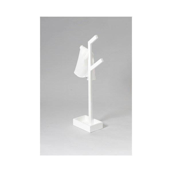 Bílý dřevěný stojan na osušky Wireworks Branch-image-1