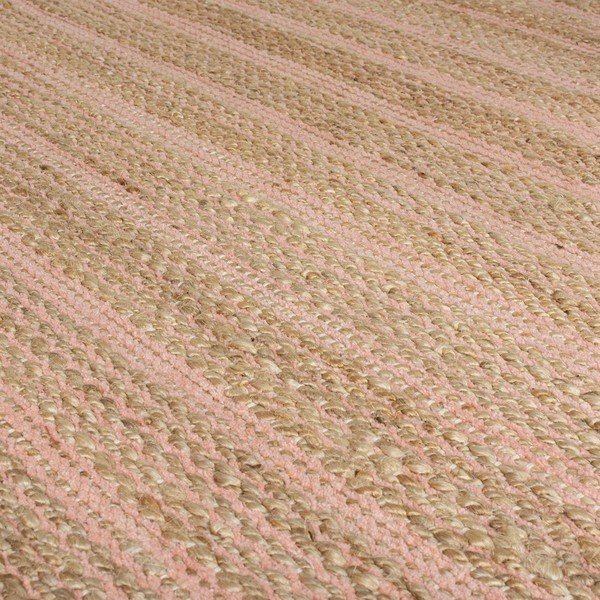 Tappeto rosa in iuta tessuto a mano 160x230 cm Equinox – Flair Rugs-image-2