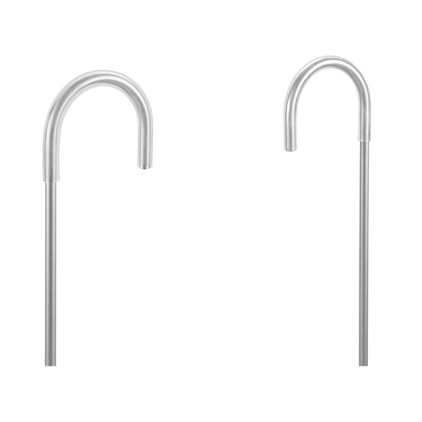 Mensola da bagno sospesa in acciaio inox color argento Origin - Metaltex-image-3