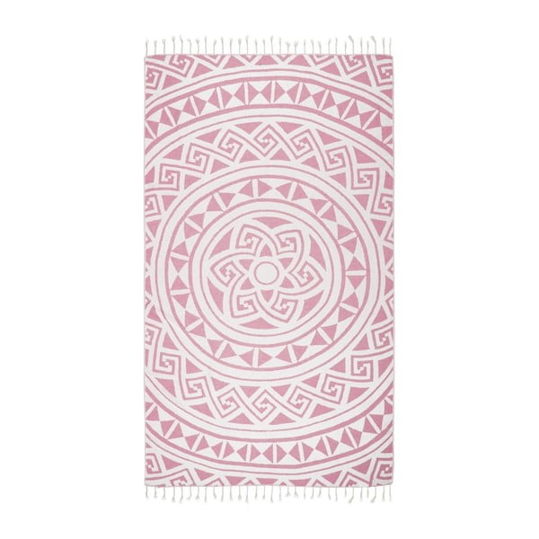 Asciugamano hammam rosa Mirabelle, 165 x 100 cm - Kate Louise-image-2