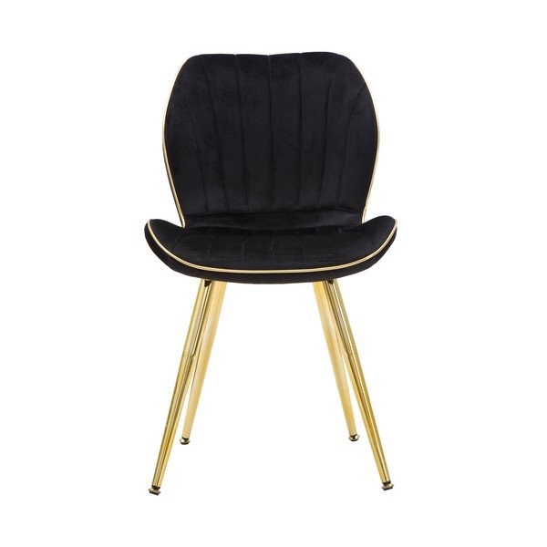 Set di 2 sedie da pranzo imbottite nere Paris - Mauro Ferretti-image-2