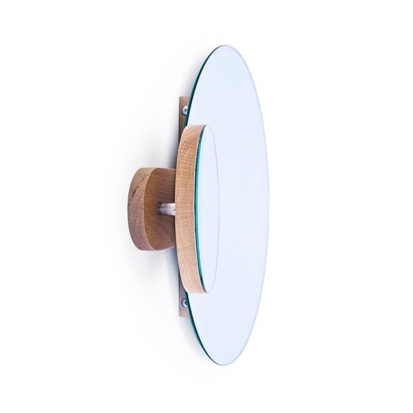Specchio da parete con telaio in legno massiccio con ingrandimento (5x) 55x45 cm Eclipse – Wireworks-image-4
