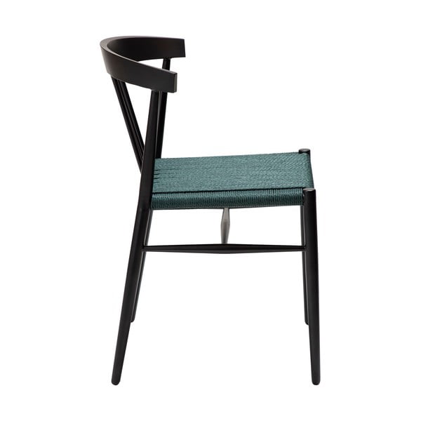 Sedia da pranzo nero-turchese Sava - DAN-FORM Denmark-image-3