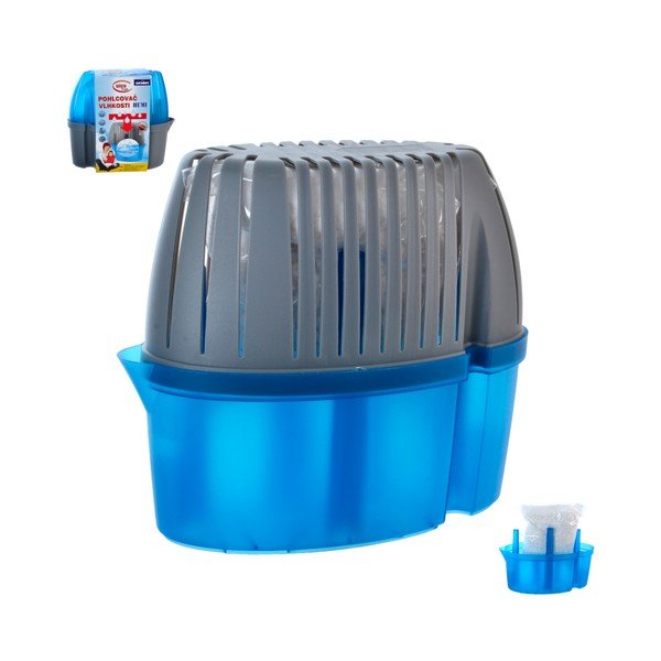 Modro-šedý pohlcovač vlhkosti Orion Humi, 0,6 l