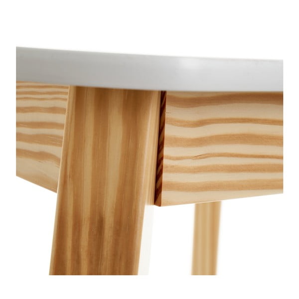 Tavolo per bambini con piano bianco 55x55 cm - Casa Selección-image-3