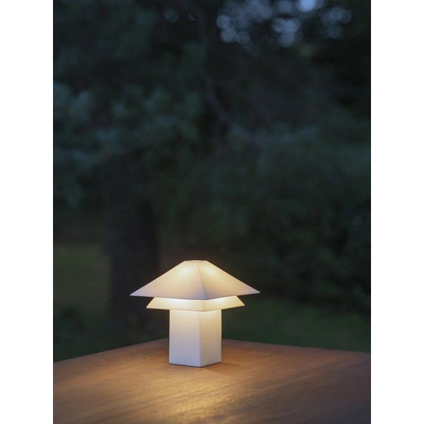 Lampada da tavolo LED bianca con paralume in metallo con intensità regolabile (altezza totale 33,5 cm) Sanaka – Blomus-image-3