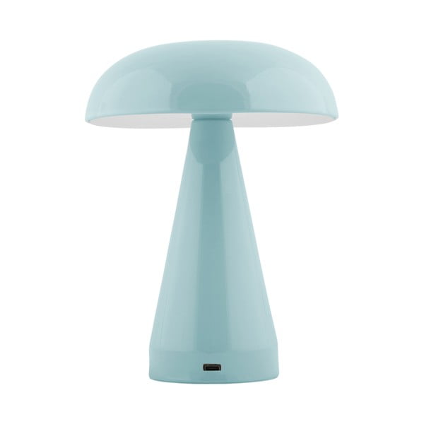 Lampada da tavolo dimmerabile a LED di colore azzurro con paralume in metallo (altezza 20,5 cm) Rachel - Leitmotiv-image-1