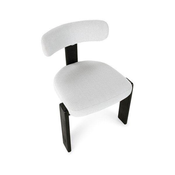 Sedie da pranzo in set nere/grigio chiaro in imbottito 2 pz Nadia – MOME-image-4