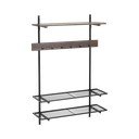 Set di mobili da ingresso marrone in metallo 100x150x25 cm Gilda – Ellos Home