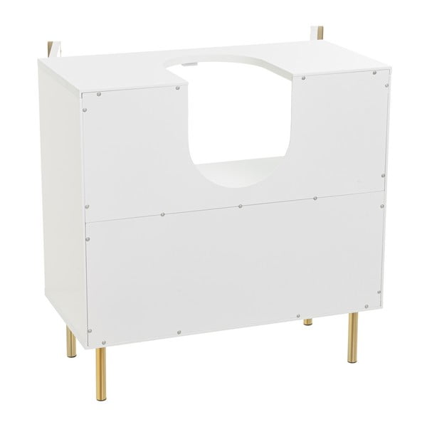 Mobile bianco sotto il lavabo 60x60 cm - Casa Selección-image-3