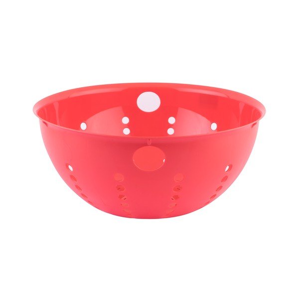 Červený plastový cedník Tantitoni Candy, ⌀ 28 cm