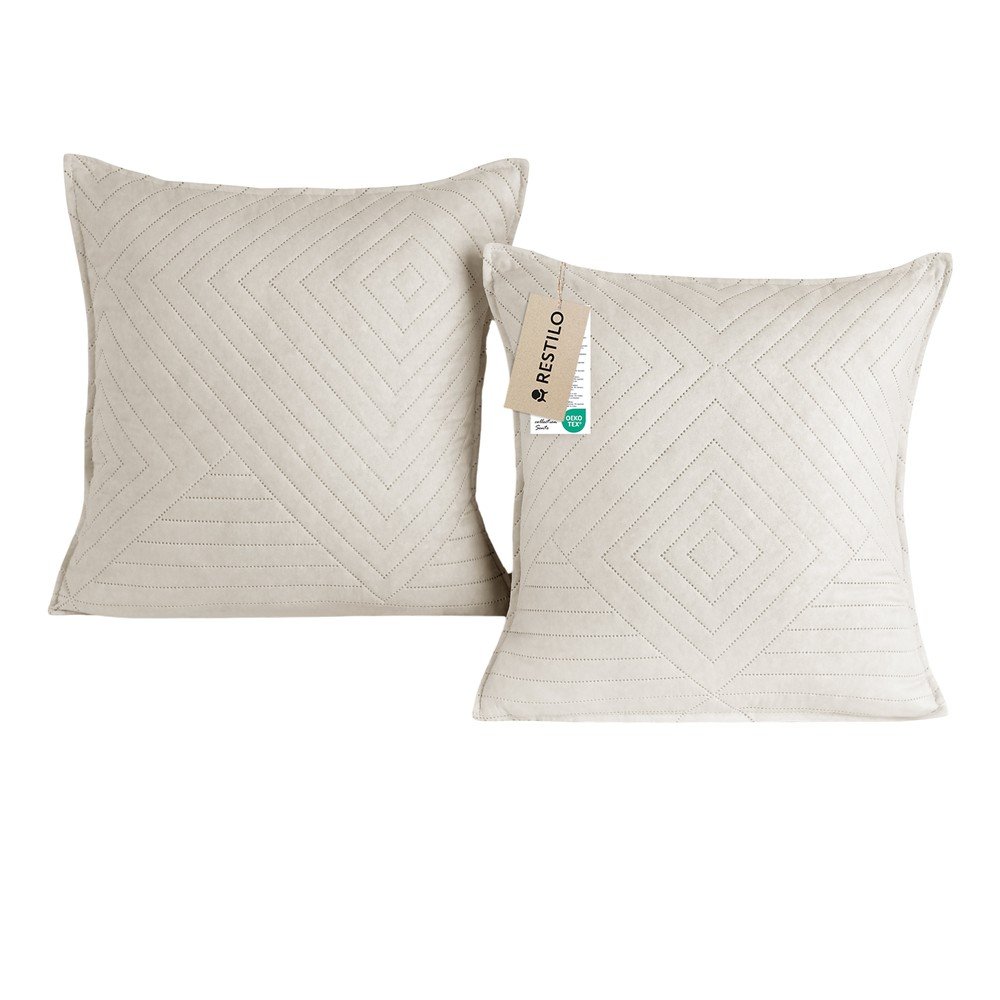 Federe decorative in set in microfibra 2 pz 45x45 cm Softa – Restilo | Federe