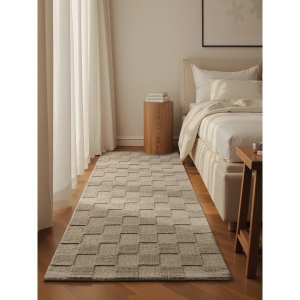 Passatoia beige in lana tessuta a mano 80x200 cm Scala – Villeroy&Boch-image-1