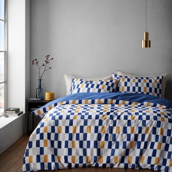 Biancheria in cotone per letto singolo 135x200 cm Oblong Checkerboard - Content by Terence Conran