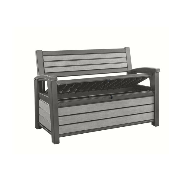 Panchina da giardino in plastica grigia Hudson - Keter-image-2