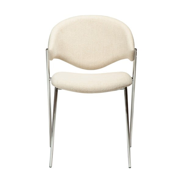 Sedia da pranzo color crema in imbottito Zone – DAN-FORM Denmark-image-2