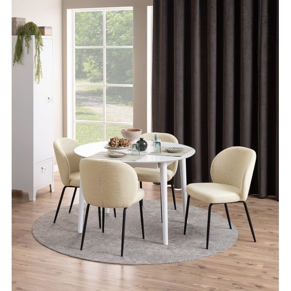 Sedie da pranzo beige in set di 2 Patricia - Actona-image-1