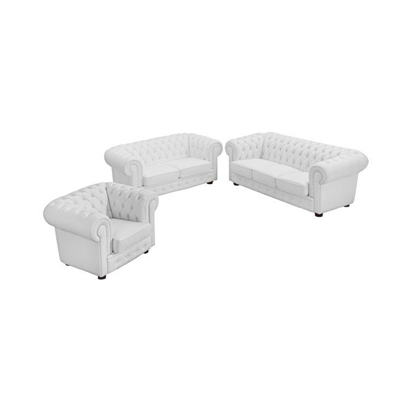 Divano Bridgeport in similpelle bianca, 172 cm - Max Winzer-image-1