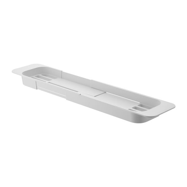 Mensola regolabile bianca per vasca da bagno Tower - YAMAZAKI-image-4