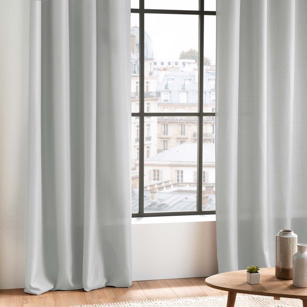 Tenda grigio chiaro 140x260 cm Essentiel – douceur d'intérieur-image-1