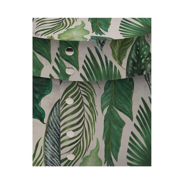 Set di 2 scatole rotonde in velluto Leaves - Velvet Atelier-image-2