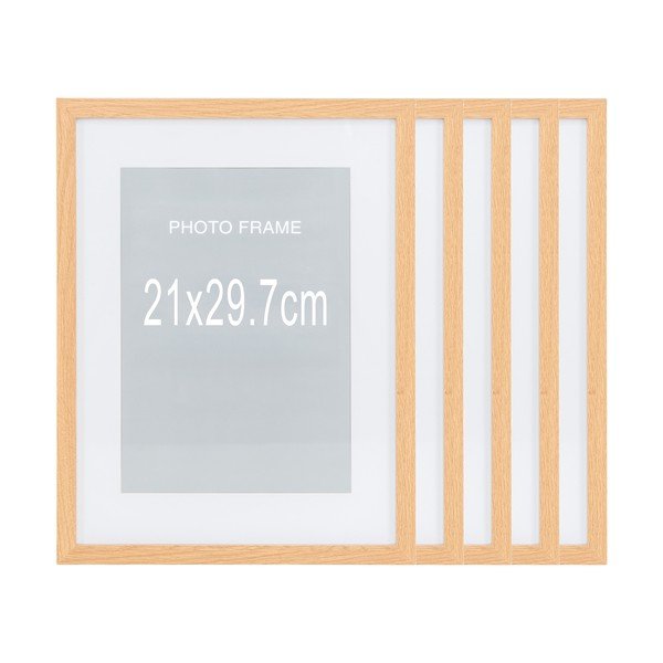 Cornici in set di colore naturale 5 pz 21x30 cm Marbella – House Nordic