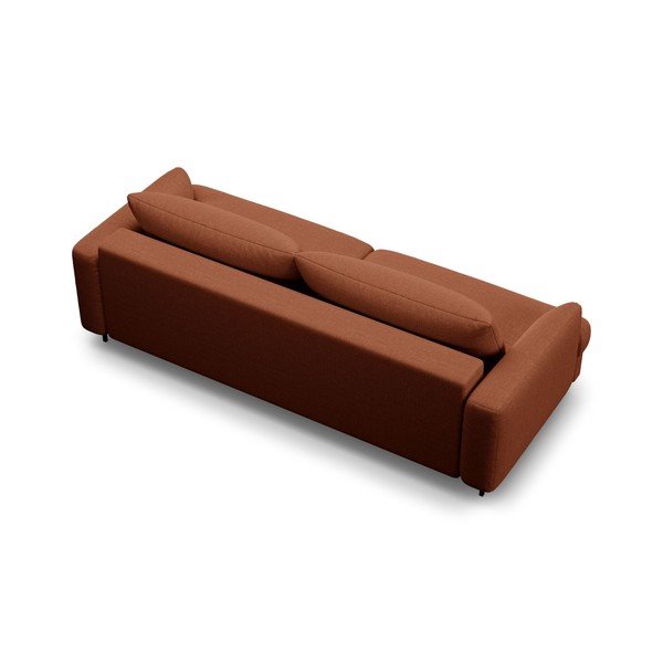 Divano color terracotta allungabile/con contenitore 233 cm Naomi – Micadoni -image-2