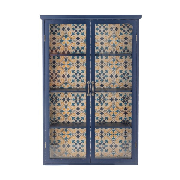 Vetrina blu in legno di abete 81x122x22 cm Hazem - Bloomingville