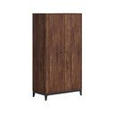 Armadio colore naturale scuro con effetto noce 100x190,5x55 cm Ilyas – Vipack