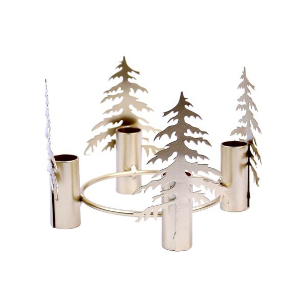 Portacandela in metallo per avvento Trees – Ego Dekor