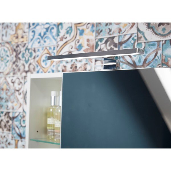 Mobile bagno sospeso bianco con specchio in rovere 90x91 cm Novolino - Germania-image-1