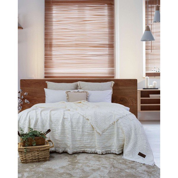 Copriletto color crema 260x240 cm Oscar  – Mijolnir-image-3
