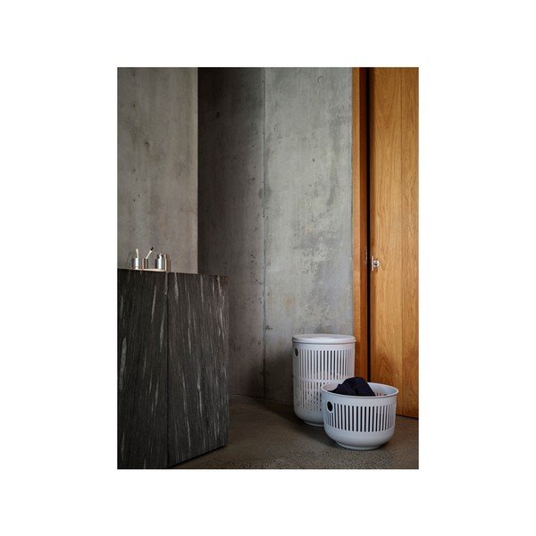 Cesta per il bucato grigio chiaro in plastica 35 l Ume – Zone-image-1