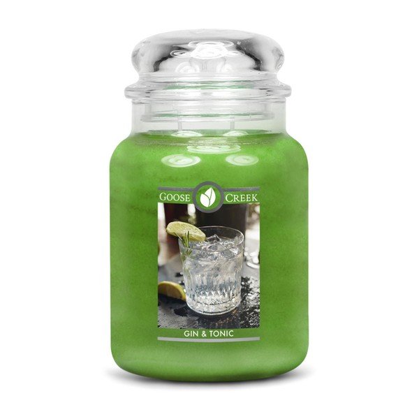 Candela profumata Gin & Tonic in vaso di vetro, 150 ore di combustione - Goose Creek