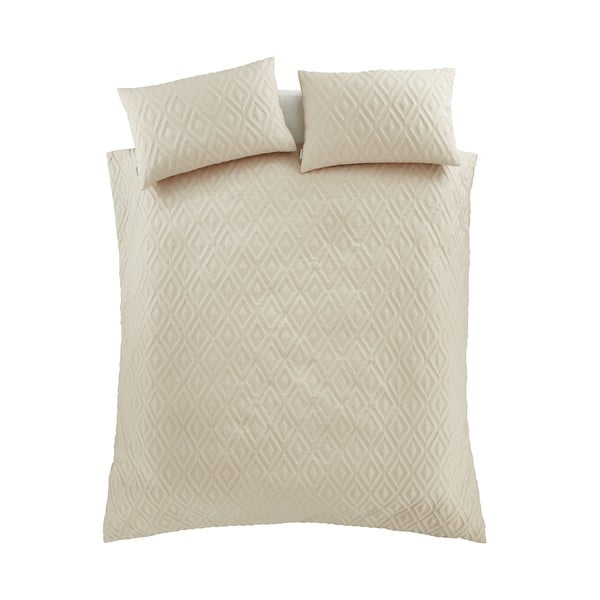 Biancheria da letto beige per letto matrimoniale 200x200 cm Jacob Geo - Catherine Lansfield-image-2