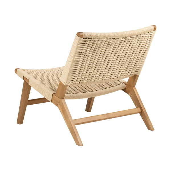 Poltrona con intreccio in colore naturale Carson - Actona-image-3