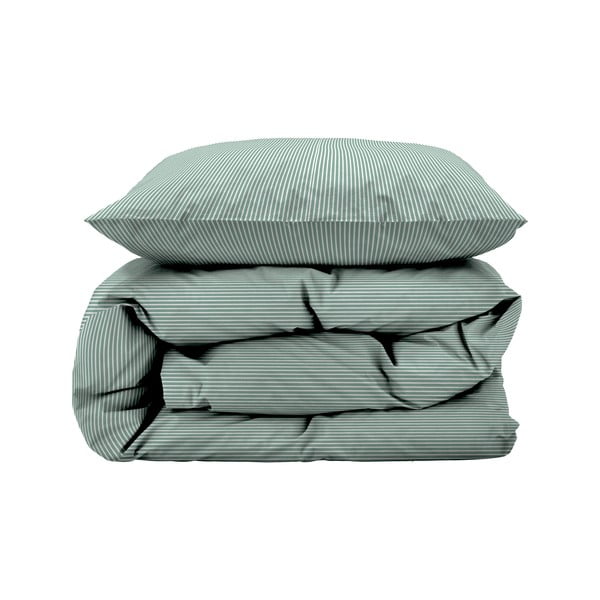 Set copripiumino e federa verde chiaro in cotone per letto singolo 140x200 cm Cheerful – Södahl-image-2