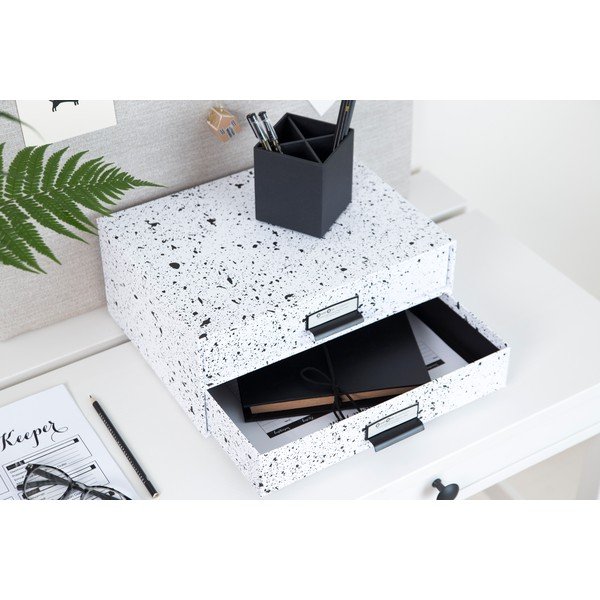 Cassettiera bianca e nera con 2 cassetti Birger - Bigso Box of Sweden-image-2