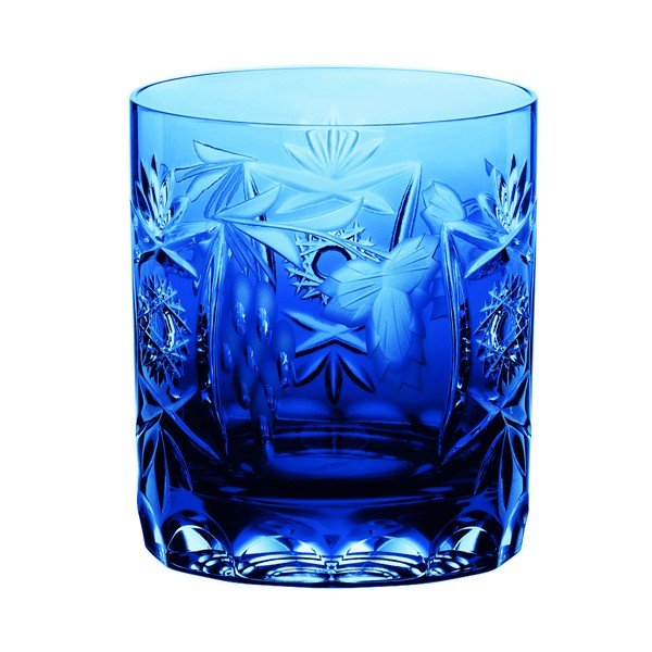 Bicchiere per whisky in cristallo blu Traube Whisky Tumbler blu cobalto, 250 ml - Nachtmann
