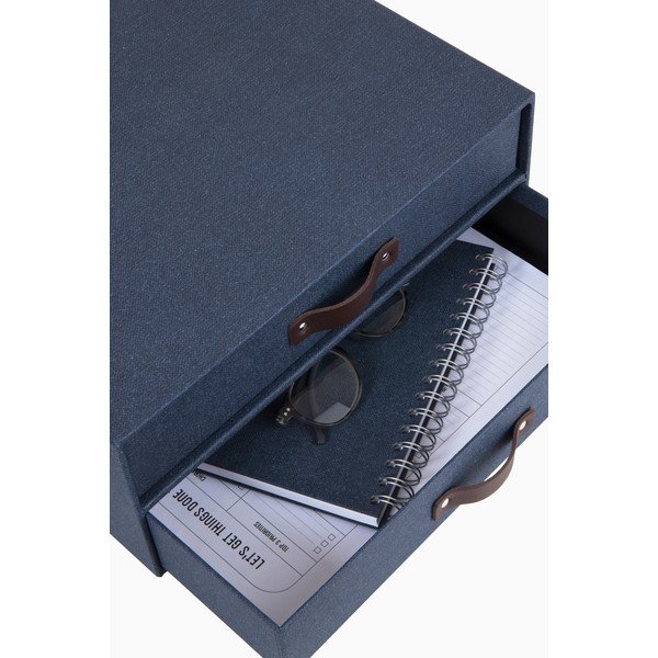 Organizer a 2 livelli blu scuro , 33 x 25,5 cm Birger - Bigso Box of Sweden-image-3
