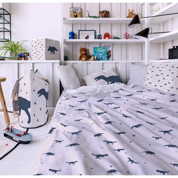 Biancheria da letto per bambini in cotone sateen 200x140 cm Dino World - Butter Kings-image-1