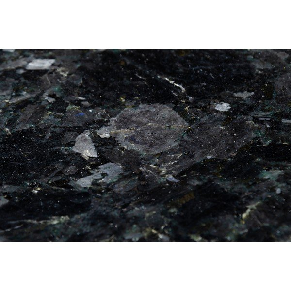 Tavolo in granito nero con base dorata Crystal, ⌀ 50 cm Crystal Labradorite - RGE-image-1