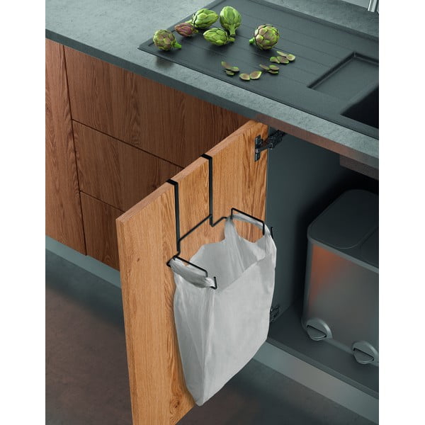 Organizer da cucina in acciaio appeso Galileo - Metaltex-image-1